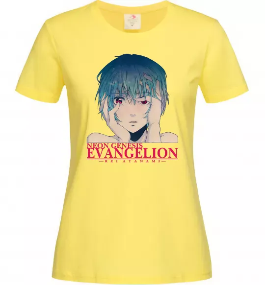 Женская футболка Rey Ayanami Лимонный фото