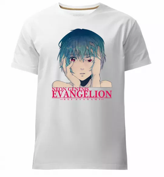 Чоловіча преміум футболка Rey Ayanami Білий фото