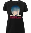Жіноча преміум футболка Rey Ayanami Чорний фото