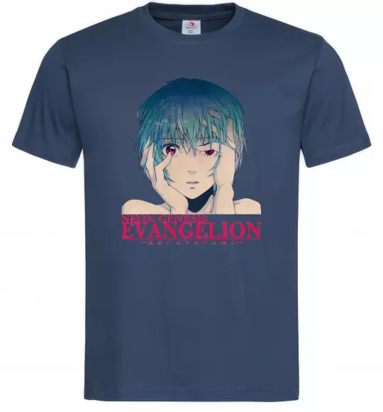 Чоловіча футболка Rey Ayanami Темно-синій фото