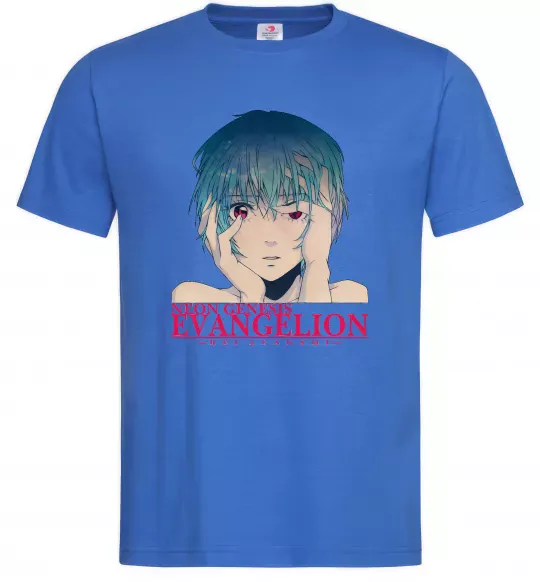 Чоловіча футболка Rey Ayanami Яскраво-синій фото
