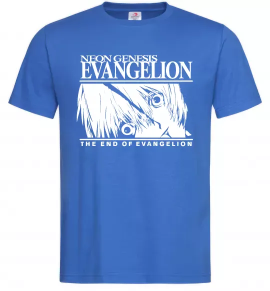 Мужская футболка Neon genesis Evangelion Ярко-синий фото