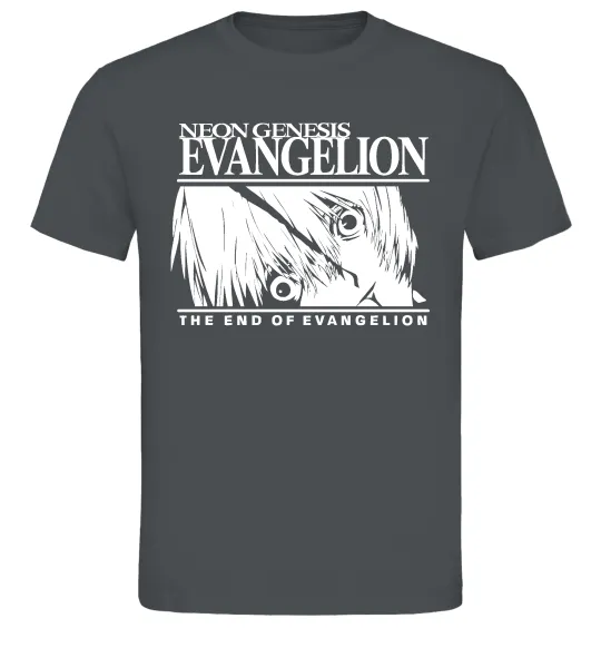 Мужская футболка Neon genesis Evangelion Графит фото