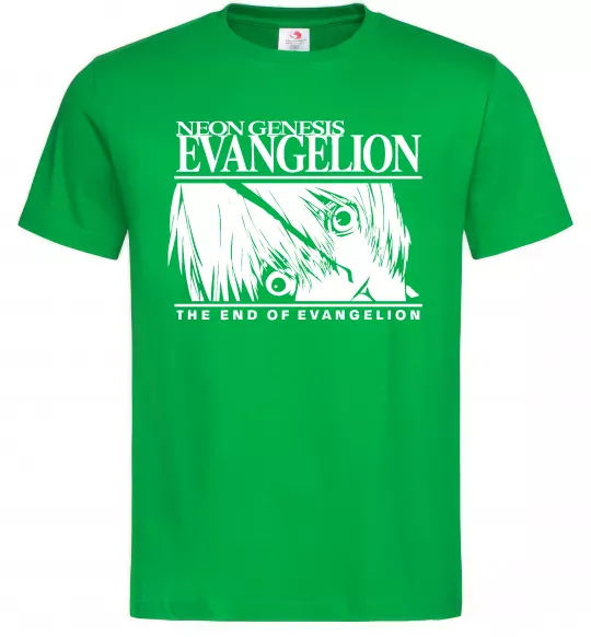 Мужская футболка Neon genesis Evangelion Зеленый фото