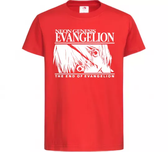 Дитяча футболка Neon genesis Evangelion Червоний фото