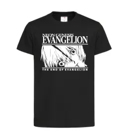 Детская футболка Neon genesis Evangelion Черный фото