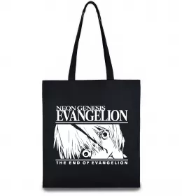 Еко-сумка Evangelion neon genesis Чорний фото