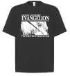 Футболка Оверсайз Neon genesis Evangelion Чорний фото