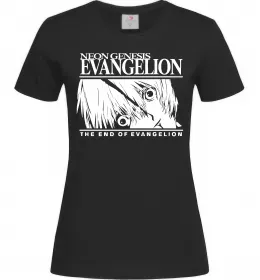 Жіноча футболка Neon genesis Evangelion Чорний фото