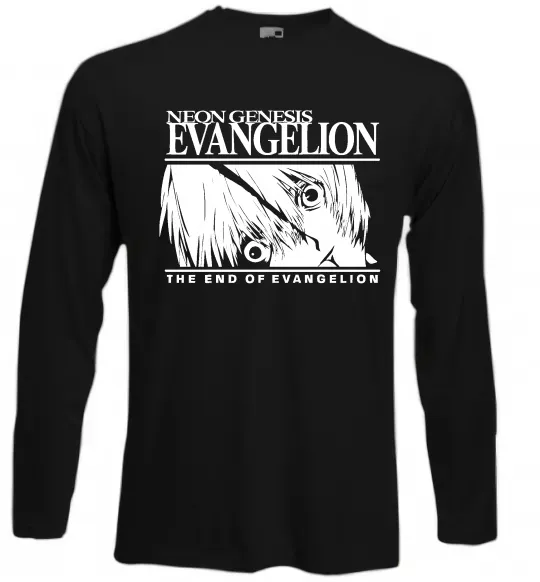 Лонгслив Neon genesis Evangelion Черный фото