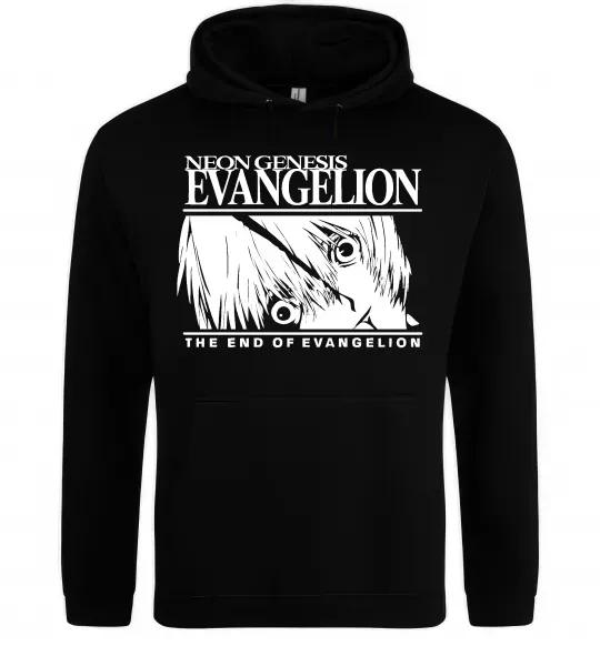 Женская толстовка (худи) Neon genesis Evangelion Черный фото