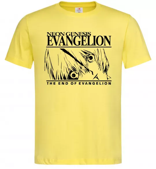 Мужская футболка Neon genesis Evangelion Лимонный фото