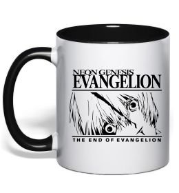 Чашка с цветной ручкой Neon genesis Evangelion