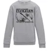 Детский Свитшот Neon genesis Evangelion Серый меланж фото