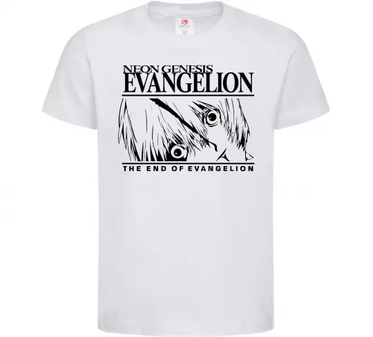 Дитяча футболка Neon genesis Evangelion Білий фото