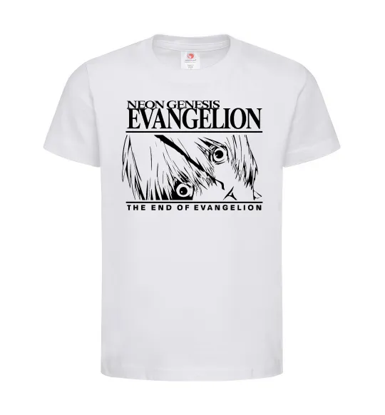 Дитяча футболка Neon genesis Evangelion Білий фото