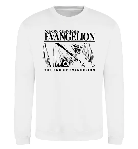 Світшот Neon genesis Evangelion Білий фото