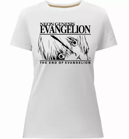 Жіноча преміум футболка Neon genesis Evangelion Білий фото