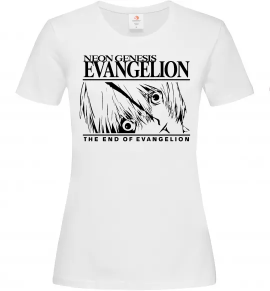 Женская футболка Neon genesis Evangelion Белый фото