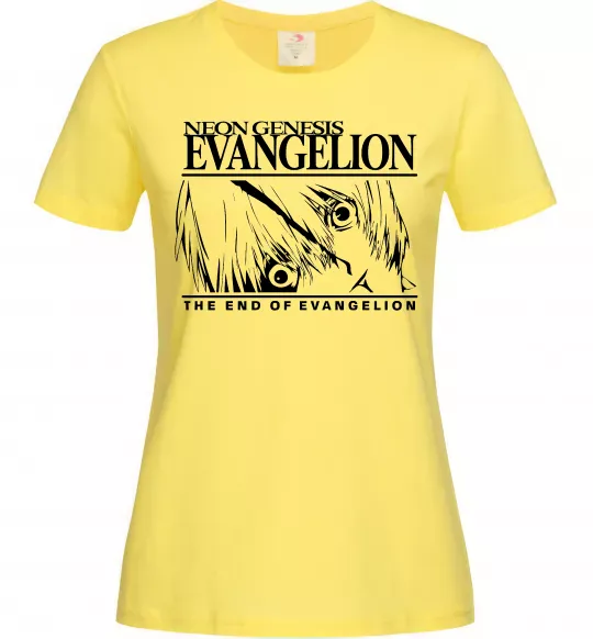 Женская футболка Neon genesis Evangelion Лимонный фото