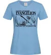 Женская футболка Neon genesis Evangelion Голубой фото