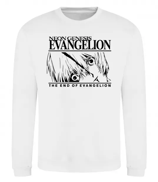 Світшот Neon genesis Evangelion Білий фото