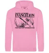 Женская толстовка (худи) Neon genesis Evangelion Розовый фото