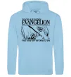 Женская толстовка (худи) Neon genesis Evangelion Голубой фото