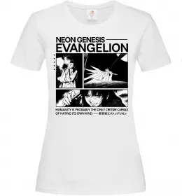 Жіноча футболка Humanity is probably the only creature Білий фото