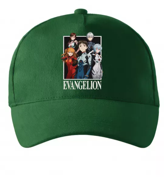 Кепка Evangelion poster Темно-зеленый фото