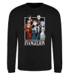 Світшот Evangelion poster Чорний фото