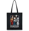 Эко-сумка Evangelion poster Черный Эко-сумка Evangelion poster Черный фото