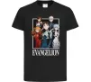 Детская футболка Evangelion poster Черный фото