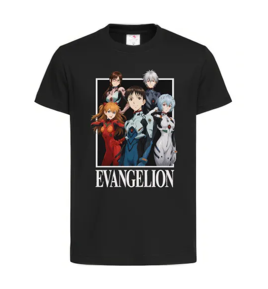 Детская футболка Evangelion poster Черный фото