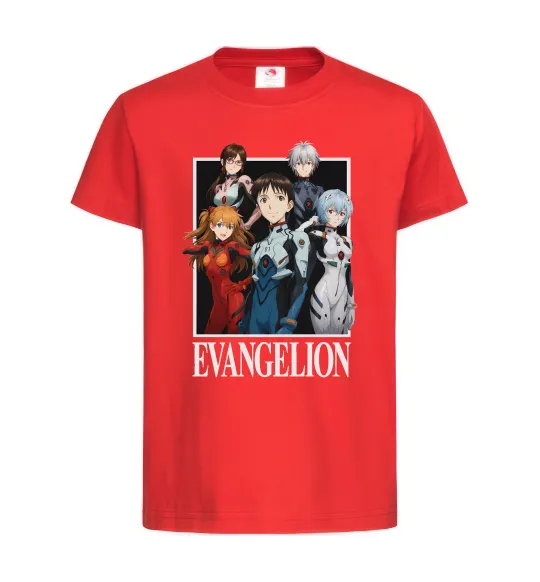 Детская футболка Evangelion poster Красный фото