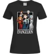 Жіноча футболка Evangelion poster Чорний фото
