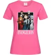 Жіноча футболка Evangelion poster Яскраво-рожевий фото