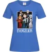 Жіноча футболка Evangelion poster Яскраво-синій фото