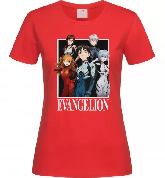 Жіноча футболка Evangelion poster Червоний фото