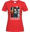 Жіноча футболка Evangelion poster Червоний фото