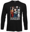 Лонгслив Evangelion poster Черный фото
