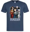 Чоловіча футболка Evangelion poster Темно-синій фото