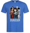 Чоловіча футболка Evangelion poster Яскраво-синій фото