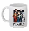 Чашка керамическая Evangelion poster Белый фото