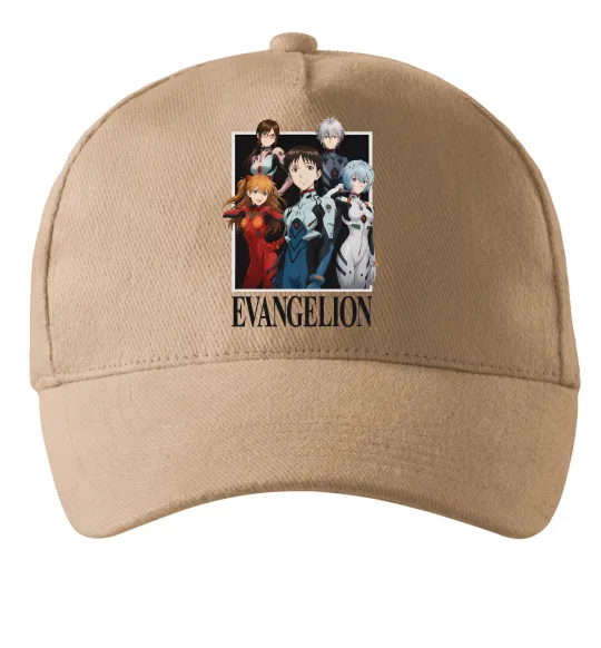 Кепка Evangelion poster Песочный фото