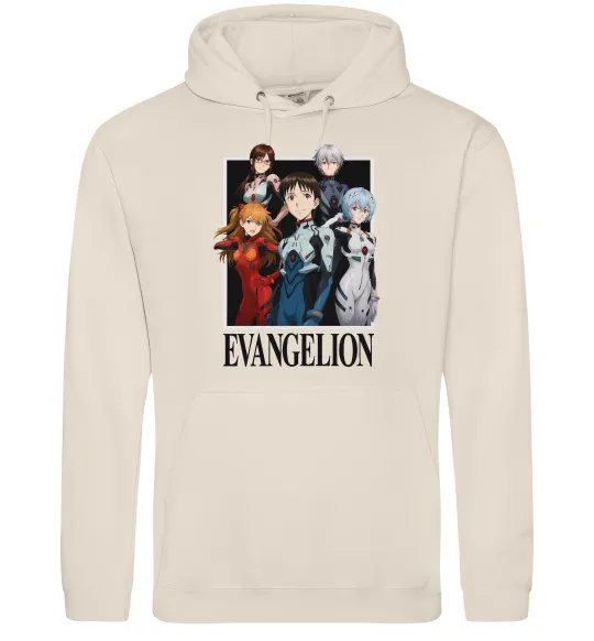 Мужская толстовка (худи) Evangelion poster Таш фото