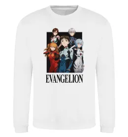 Світшот Evangelion poster Білий фото