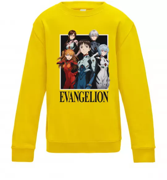 Дитячий світшот Evangelion poster Сонячно жовтий фото