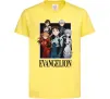 Детская футболка Evangelion poster Лимонный фото