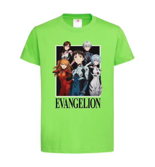 Детская футболка Evangelion poster Лаймовый фото